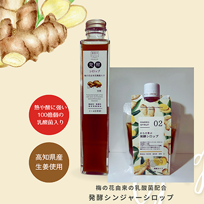 発酵シロップ(生姜)瓶240g/アットハンド株式会社