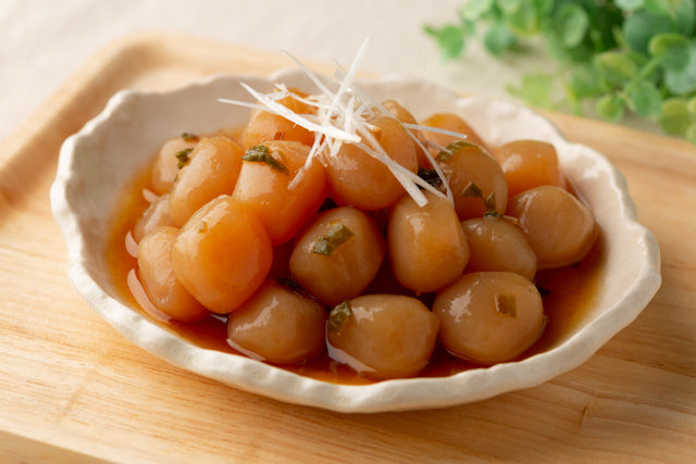 焦がし下仁田ねぎの 味付け玉こんにゃく 230g／茂木食品工業株式会社