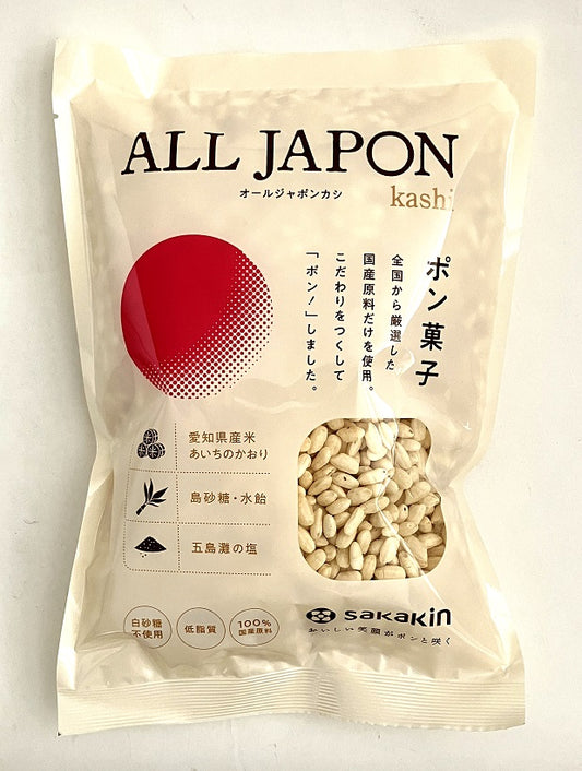 ALL JAPON kashi （ポン菓子）　100g／坂金製菓株式会社